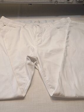 NWOT White Skinny Jeans By Curve Appeal sz 14/32 98%cotton